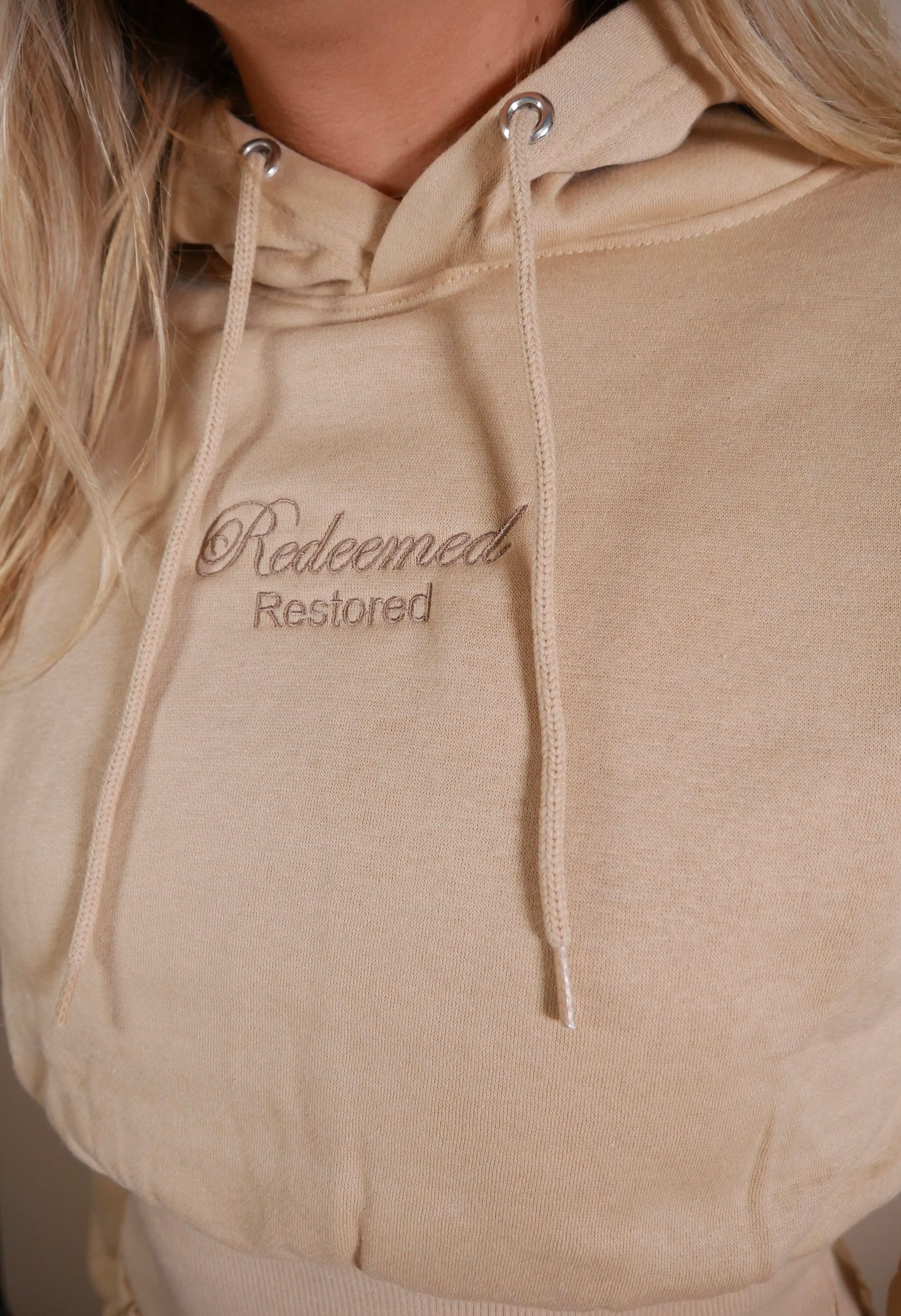 Redeemed Restored - Hoodie & Jogger Set - Tan