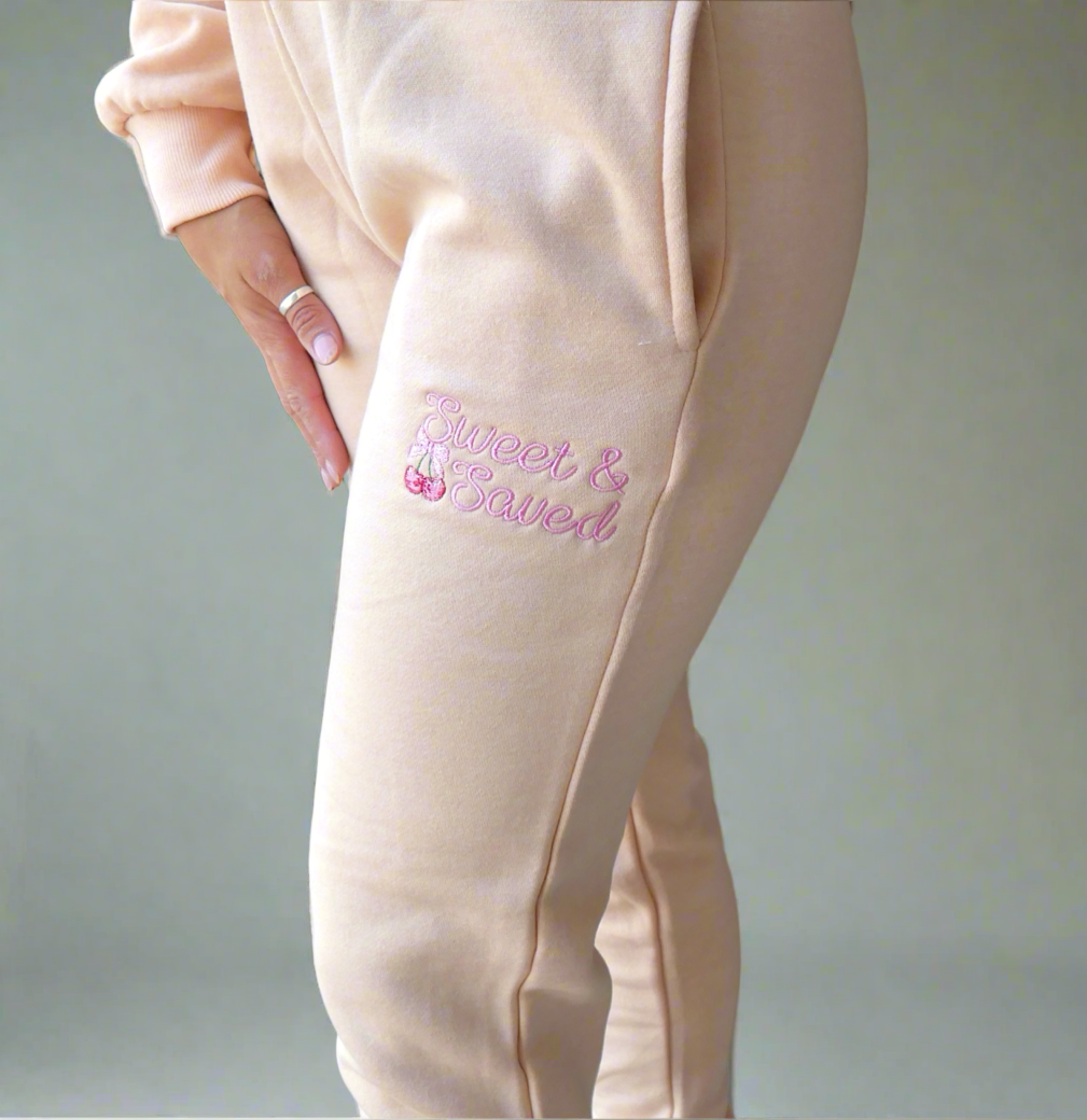 Sweet & Saved - Hoodie & Jogger Set - Peach Nude