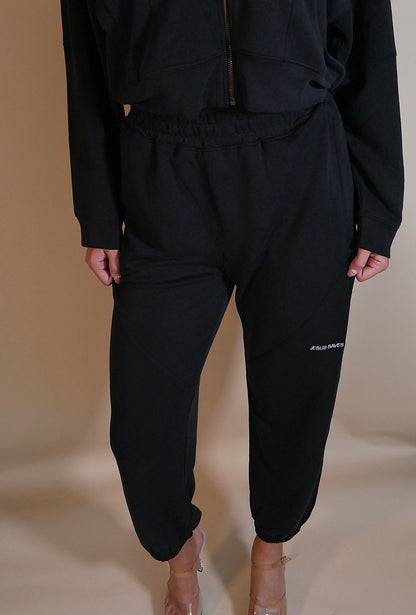 Jesus Saves - Jacket & Joggers Set - Black